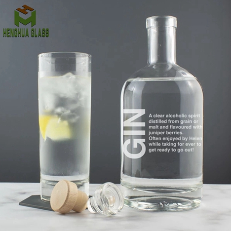 gin glass bottle